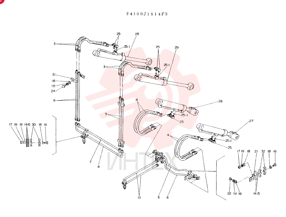 HYDR LINES, FR. (CONSISTS OF REF 3 TO 32)