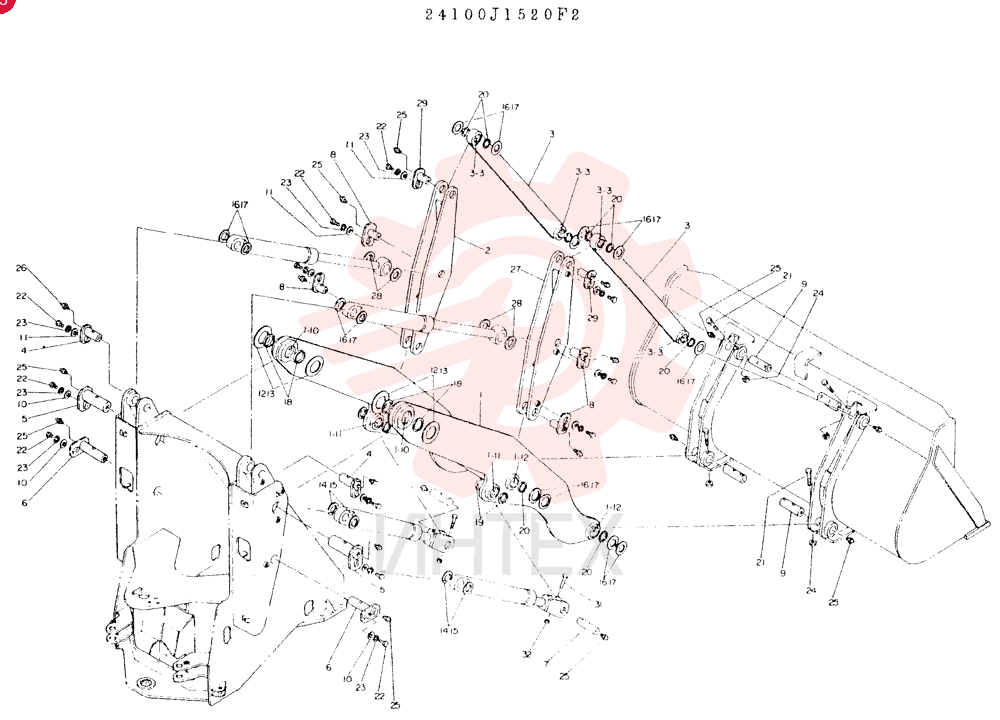 LINKAGE GROUP, BOOM, CONSISTS OF REF 1-32