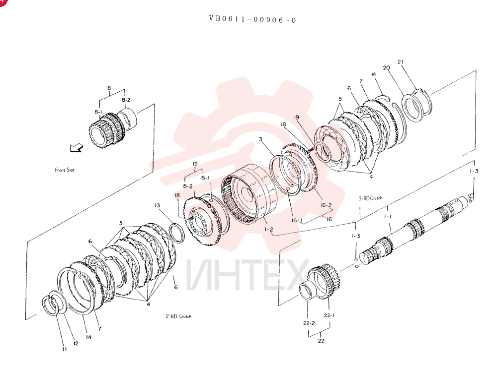 Схема (LK300) - WHEEL LOADER BTW RL1223 - RL2000 (1/03-12/03) VB0611-00906-0