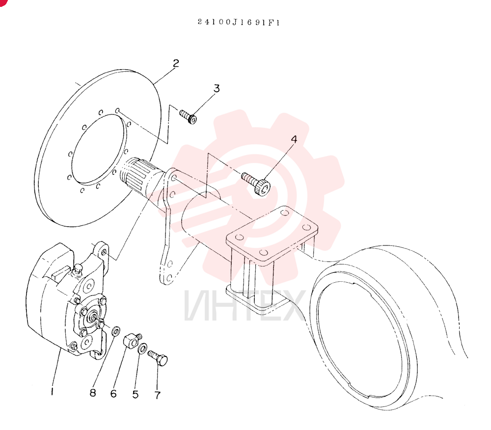 Схема (LK300) - WHEEL LOADER BTW RL1223 - RL2000 (1/03-12/03) 24100J1691F1