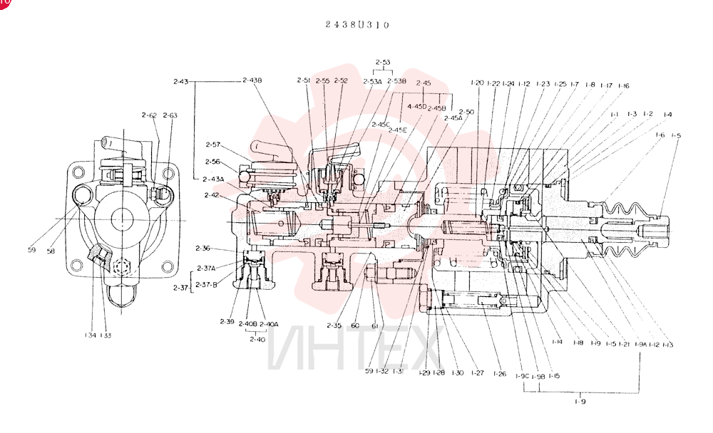 Схема (LK300) - WHEEL LOADER BTW RL1223 - RL2000 (1/03-12/03) 2438U310 (2)