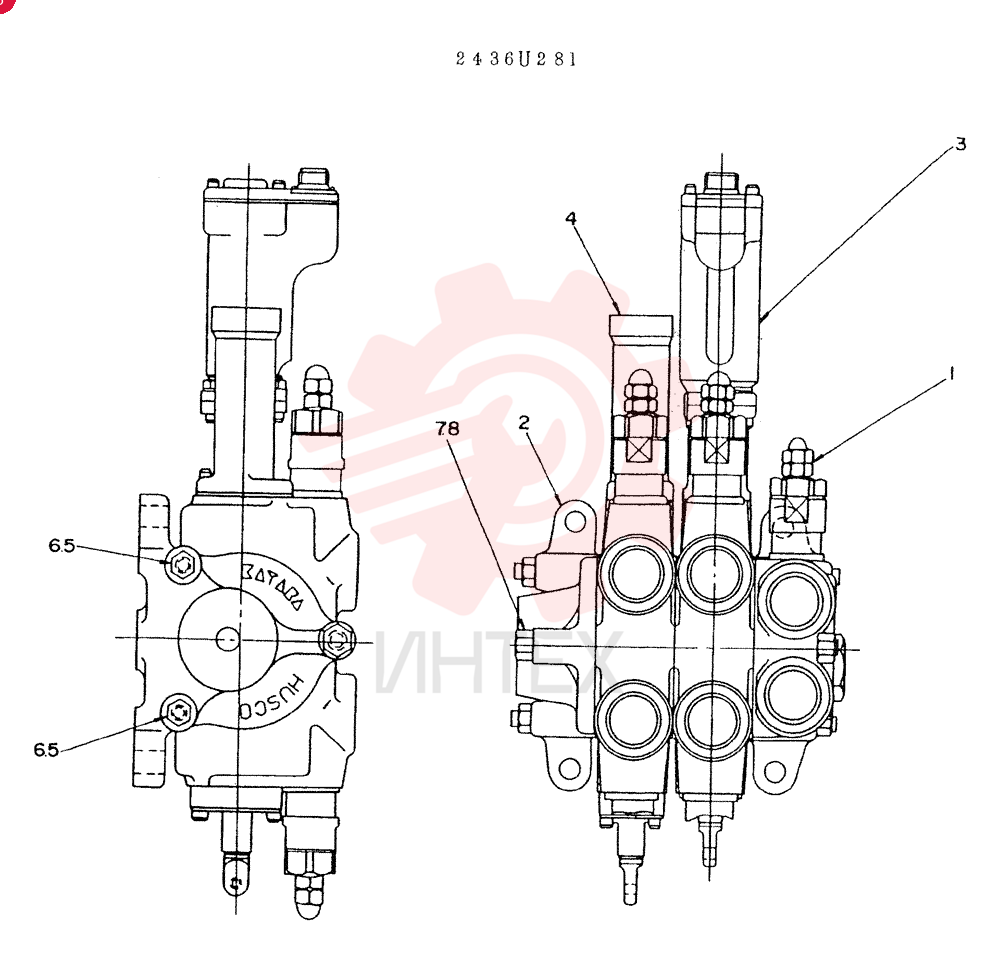 Схема (LK300) - WHEEL LOADER BTW RL1223 - RL2000 (1/03-12/03) 2436U281 (1)