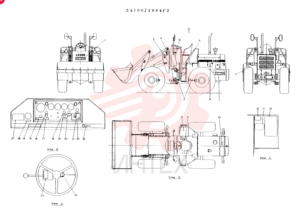 STICKER GROUP, ENGL, CONSISTS OF REF 1 TO 27