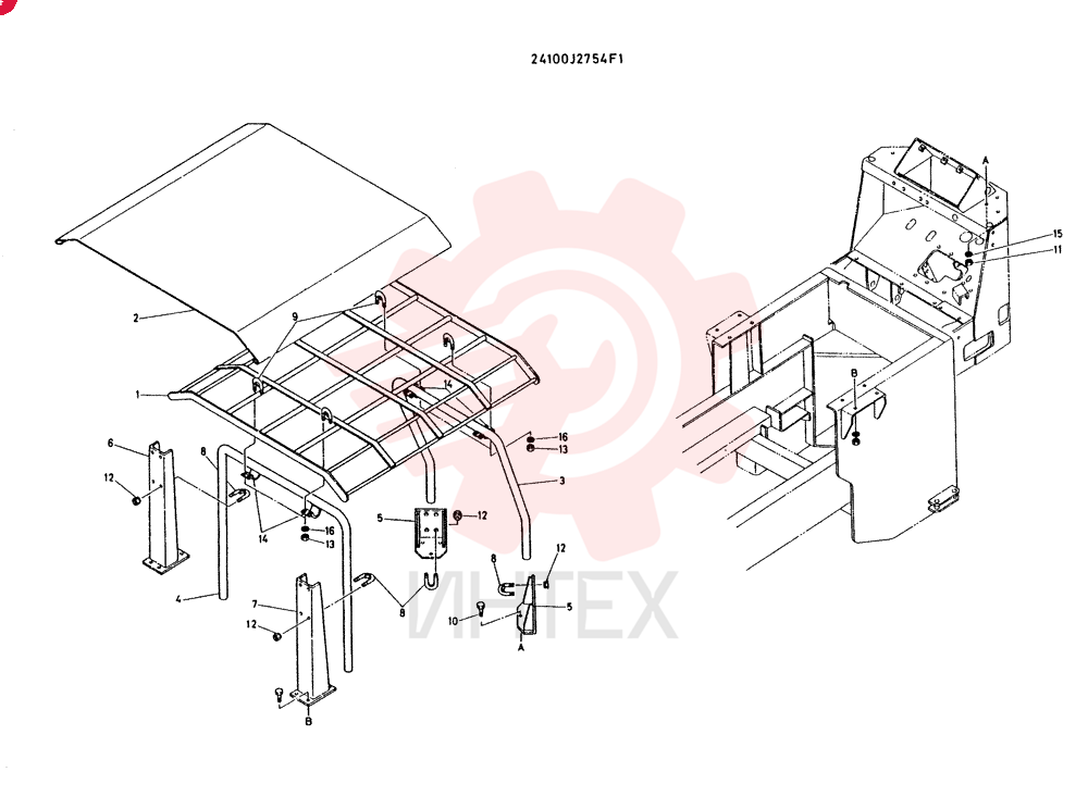 CANOPY GROUP CONSISTS OF ITEM 1 TO 16
