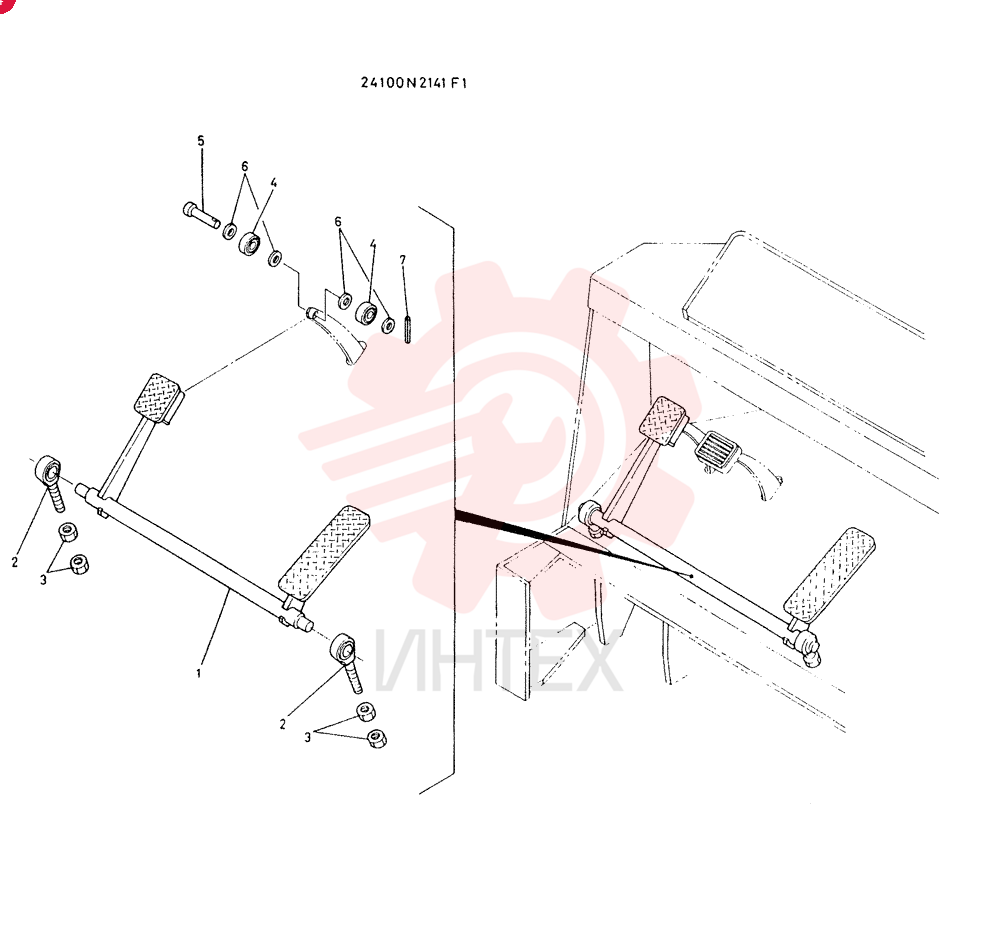 CONTROL GROUP, BRAKE CONSISTS OF REF 1 TO 7