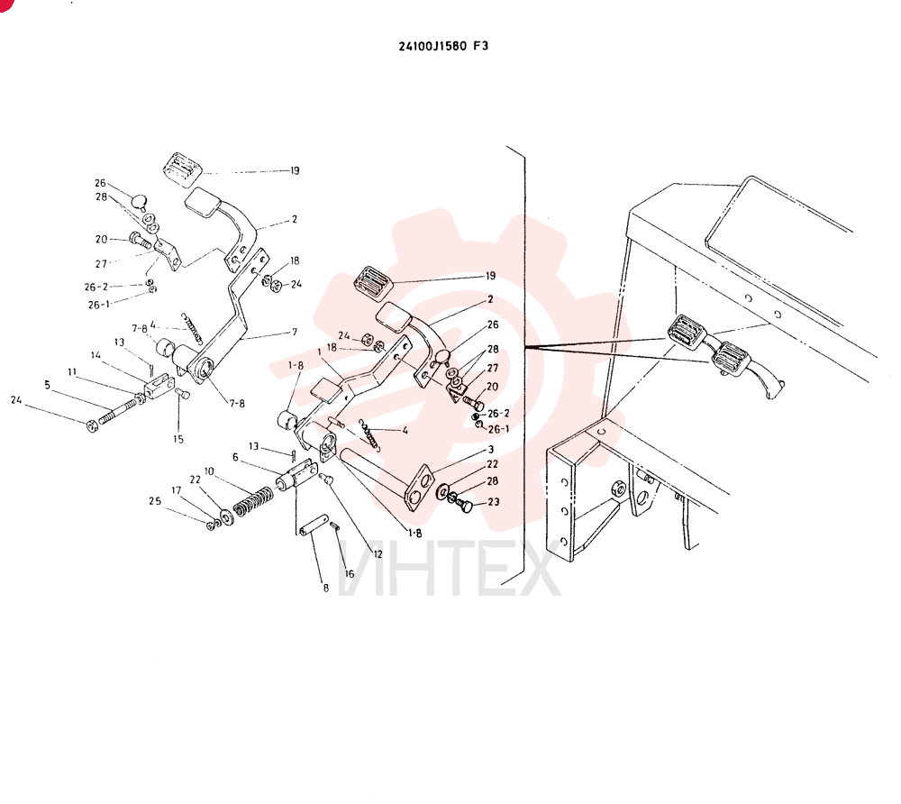 CONTROL GROUP. BRAKE REF 1 TO 28