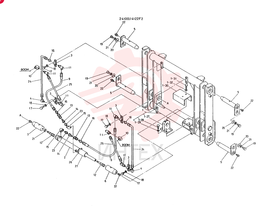 COUPLER ASSY- QUICK CONSISTS OF REF1 TO 27