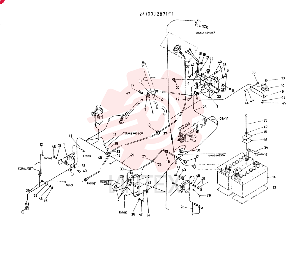ELEC GROUP, ENGINE REF 1 TO 50