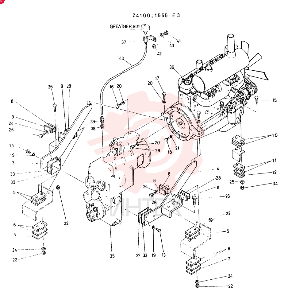 ENGINE-MISSION GROUP CONSISTS OF REF 3 TO 43