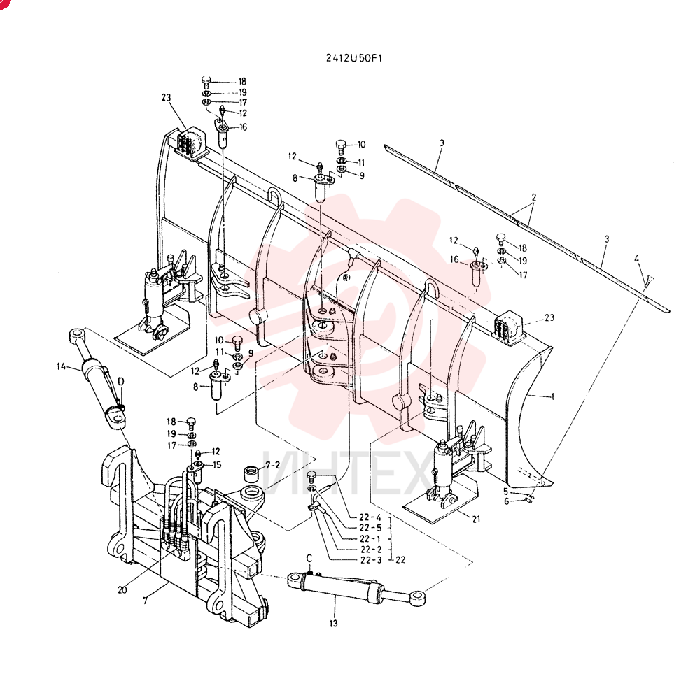 FLOW ASSY, ANG QUICK CONSISTS OF REF 1 TO 23