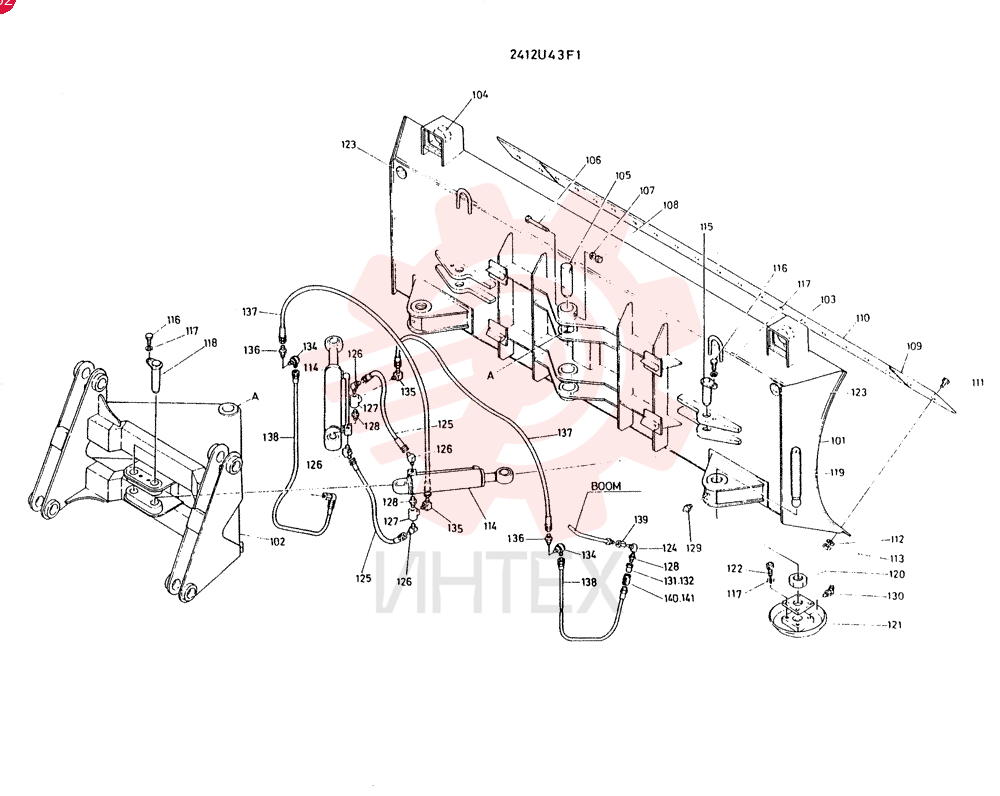 FLOW ASSY. ANG QUICK CONSISTS Of REF 101 TO 202