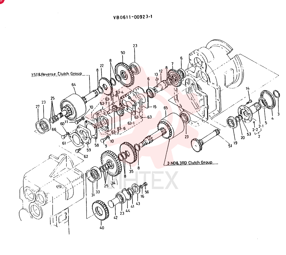 GEAR  ASSY OF    ITEM   2 TO 66