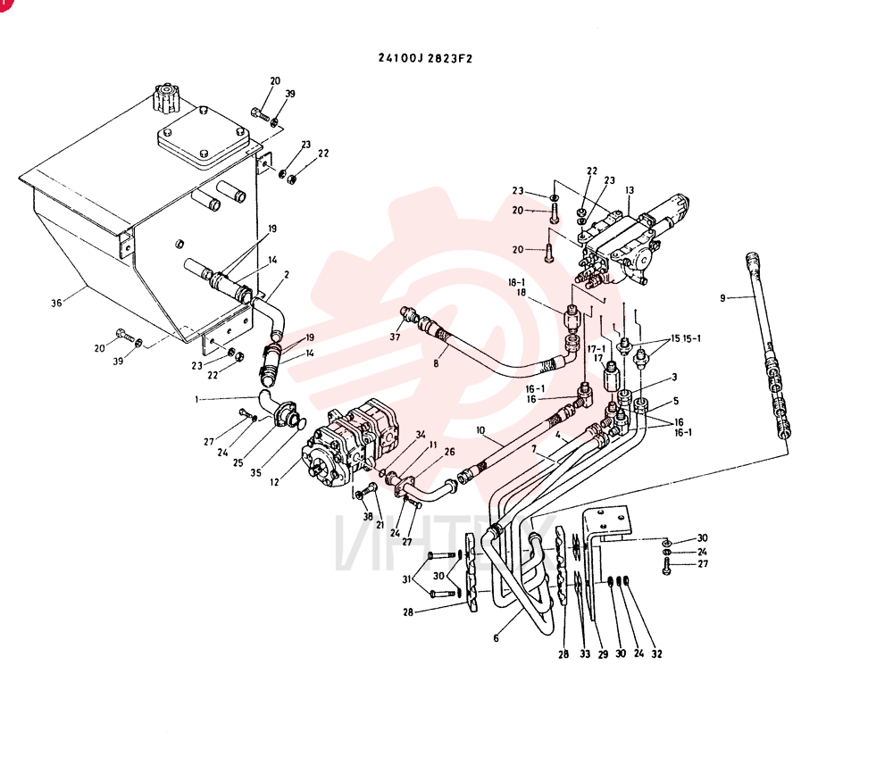 HYDR LINES/ MAIN REF 1 TO 39