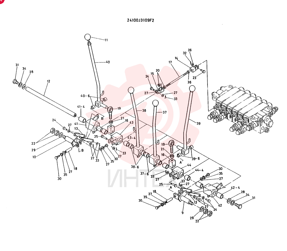 LEVER GROUP,CONTROL CONSISTS OF REF 9 TO 44