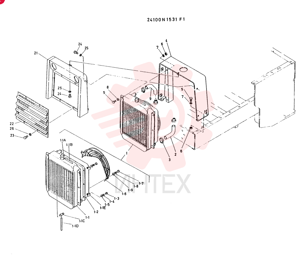 RADIATOR GROUP CONSISTS OF ITEM 1 TO 26