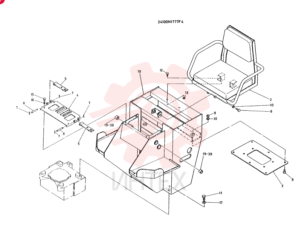 SEAT ACCESSORY 24100N1777F4