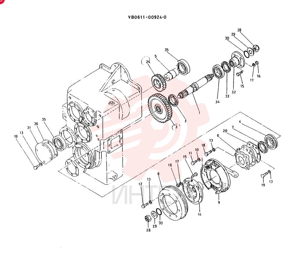 SHAFT VB0611-01017-0