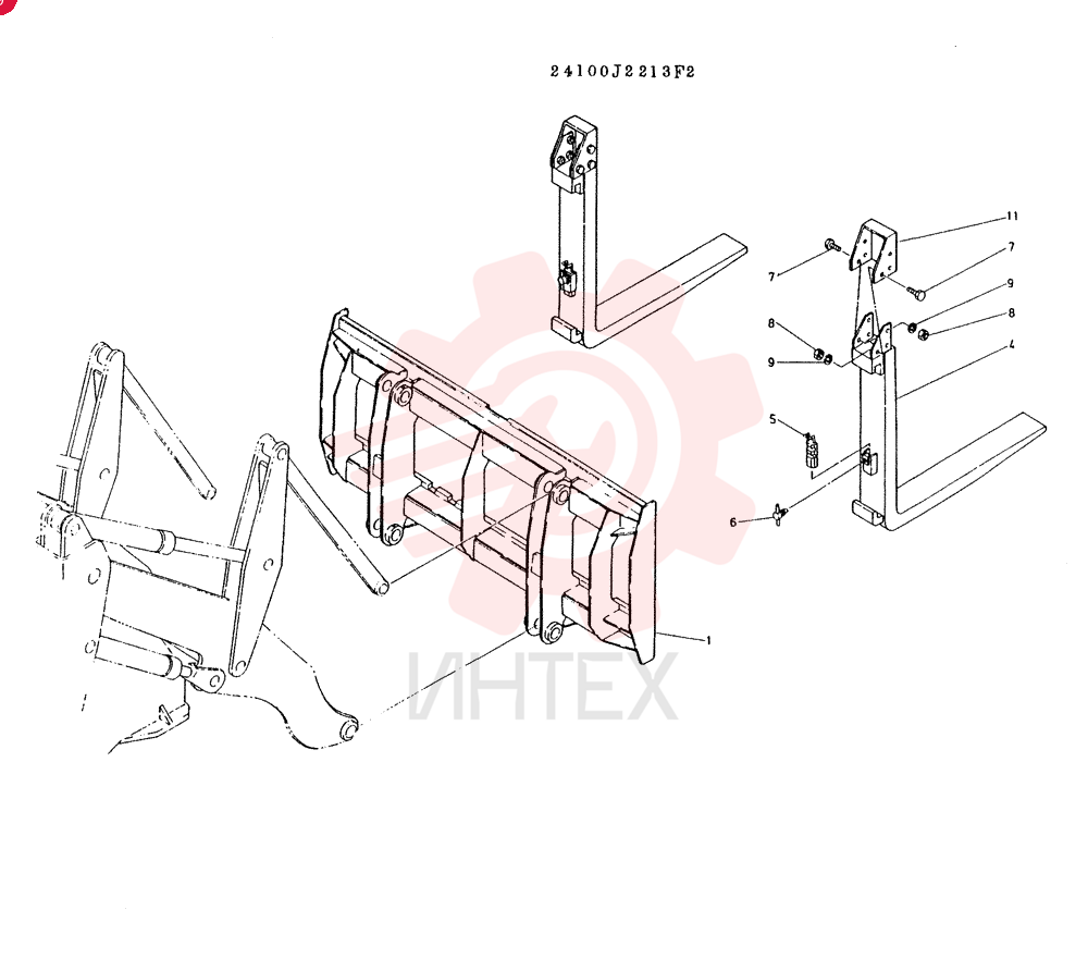Схема (LK300A) - WHEEL LOADER ASN RL2001 (1/03-12/03) 24100J2213F2