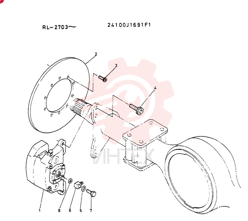 BRAKE GROUP 24100U1691F1