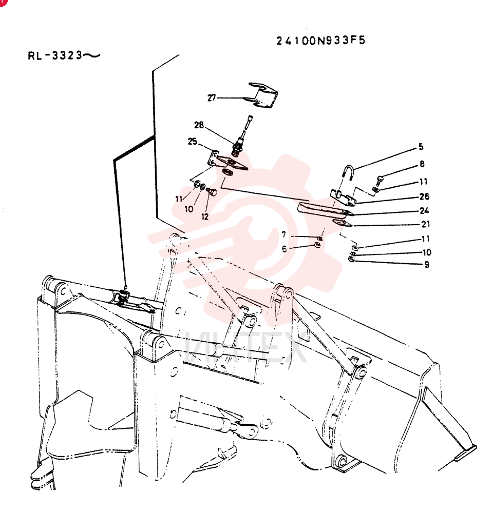 BUCKET-LEVELER  GROUP 24100N933F5