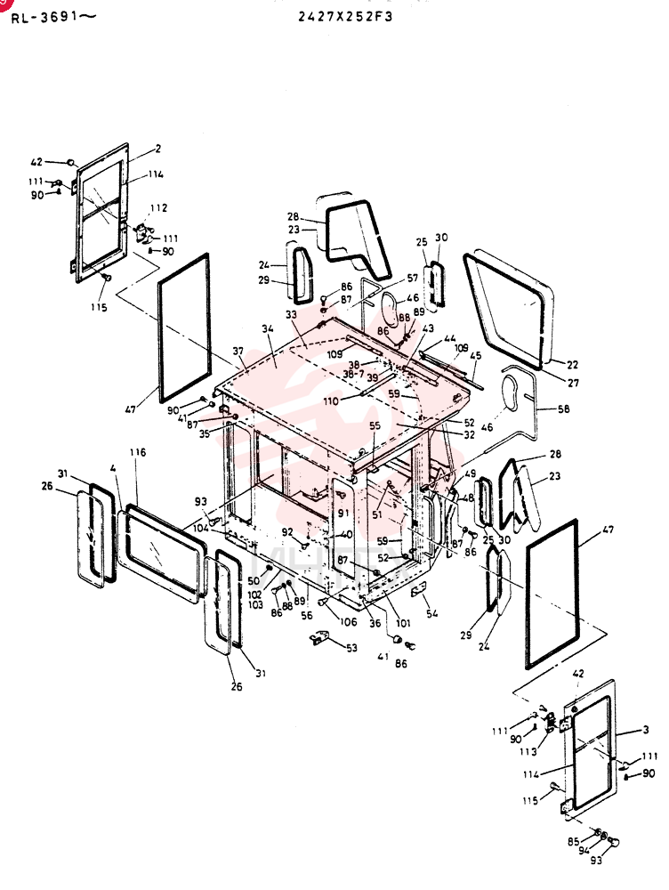 CAB ASSY 2427X252F3