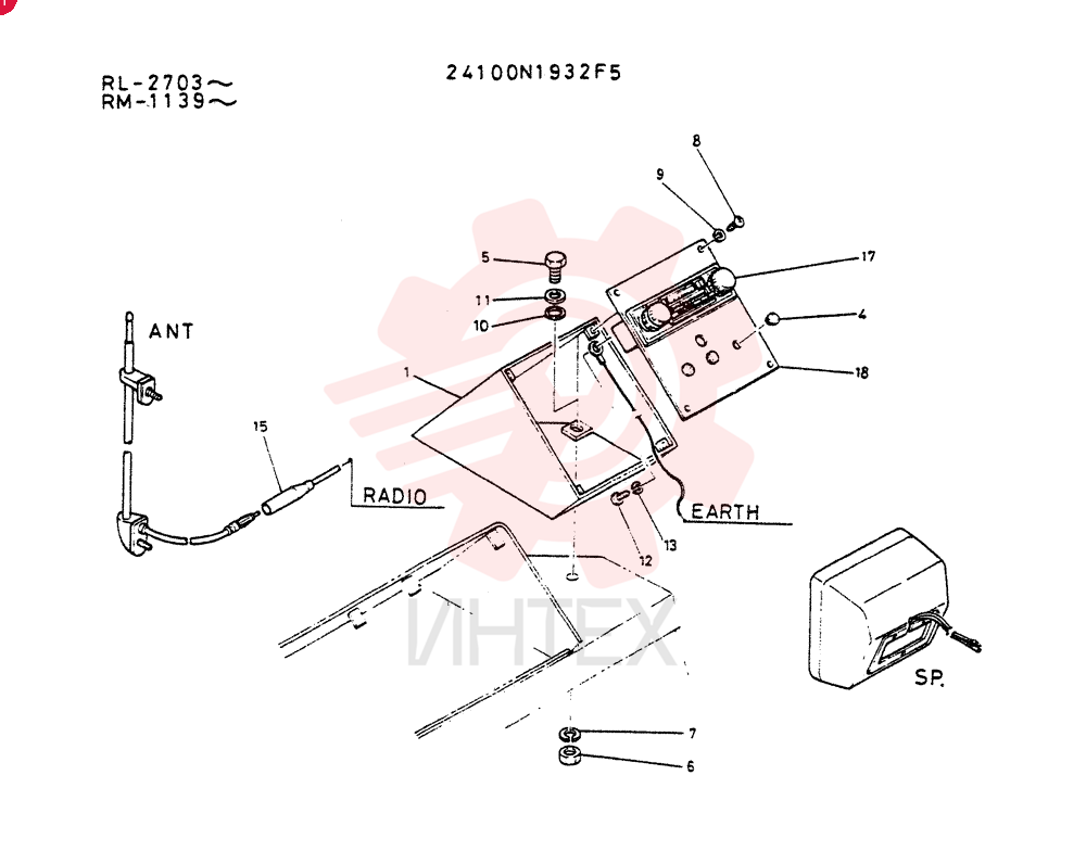CAR-RADIO GROUP 24100N1932F5