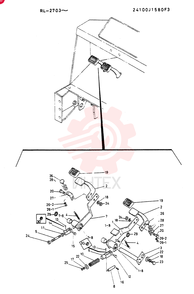 CONTROL GROUP. BRAKE 24100J1580F3