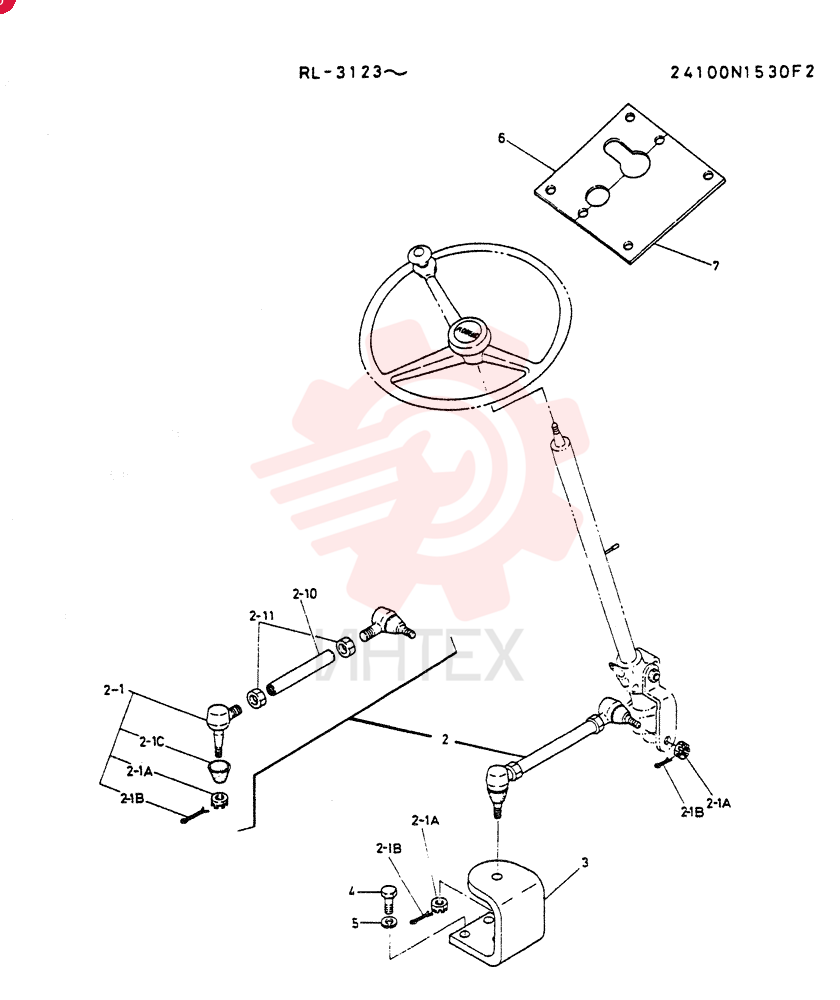 CONTROL  GROUP, STEER 24100N1530F2