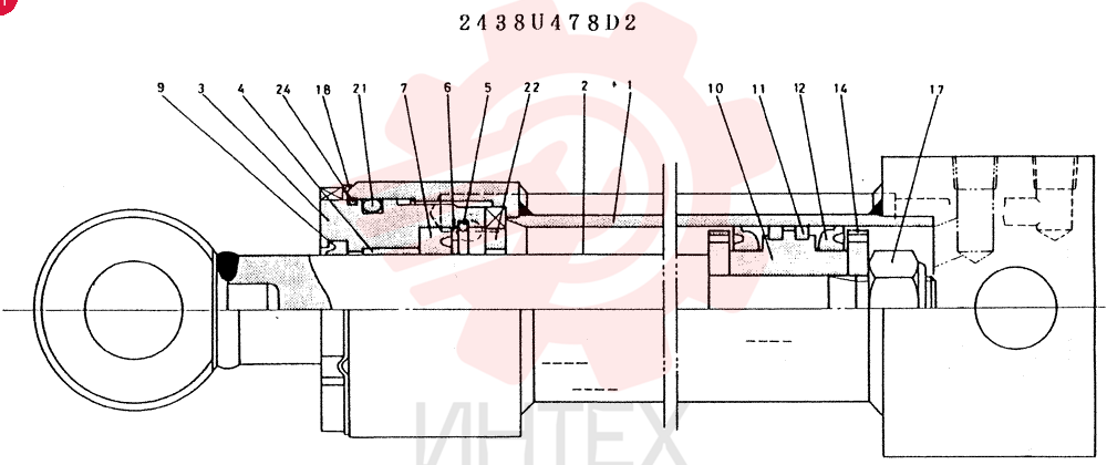 CYLINDER 2438U478D2