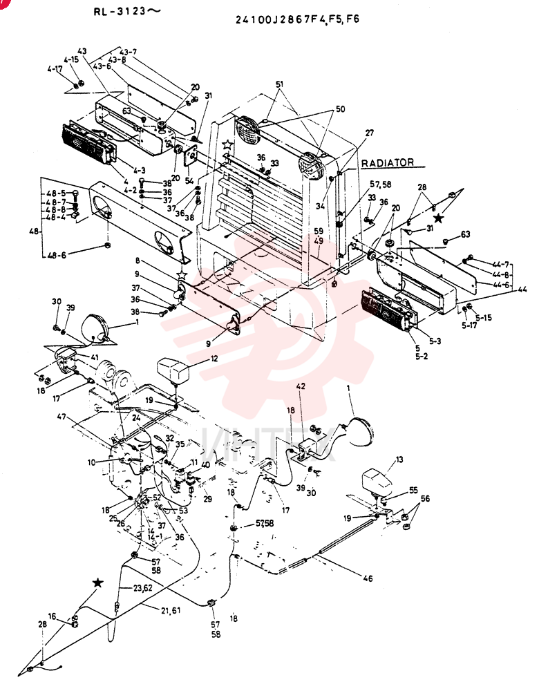 ELEC  GROUP, LIGHT, Serial Range: RL.3123-RL.3718