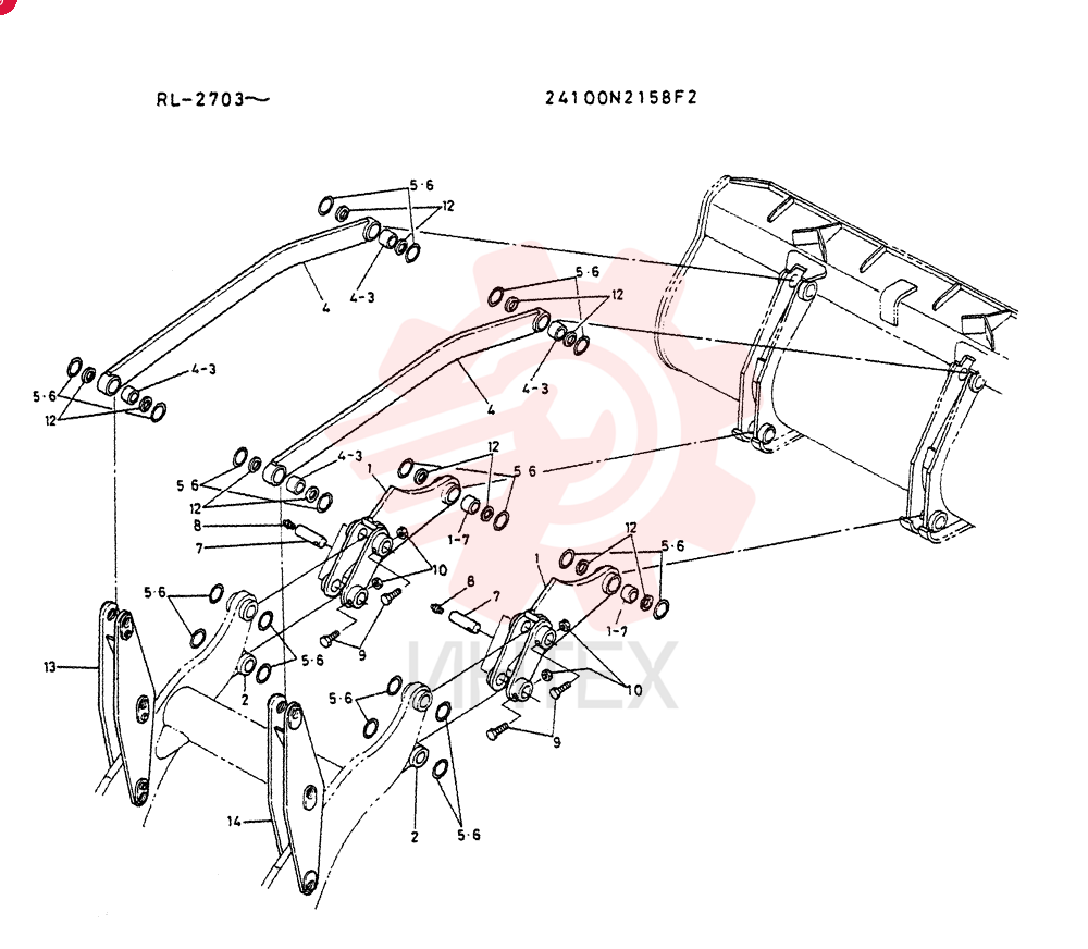 EXTENSION BOOM GROUP 24100N2158F2
