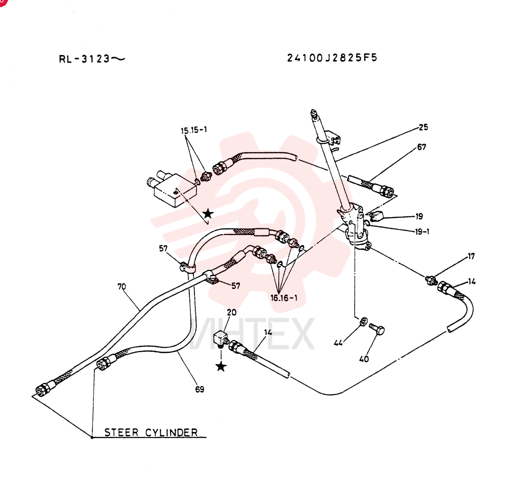 HYDR LINES, STEER 24100J2825F5