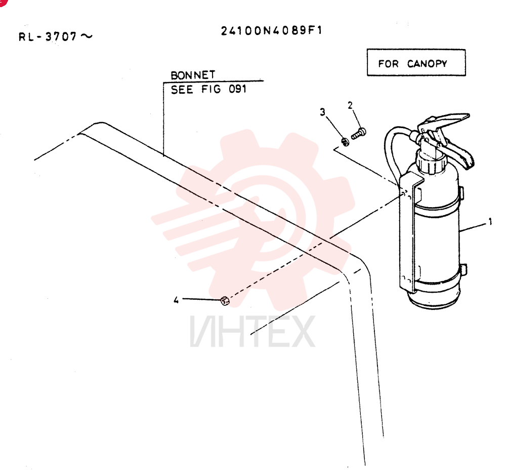 INSTAL, EXTINGUISHER 24100N4089F1