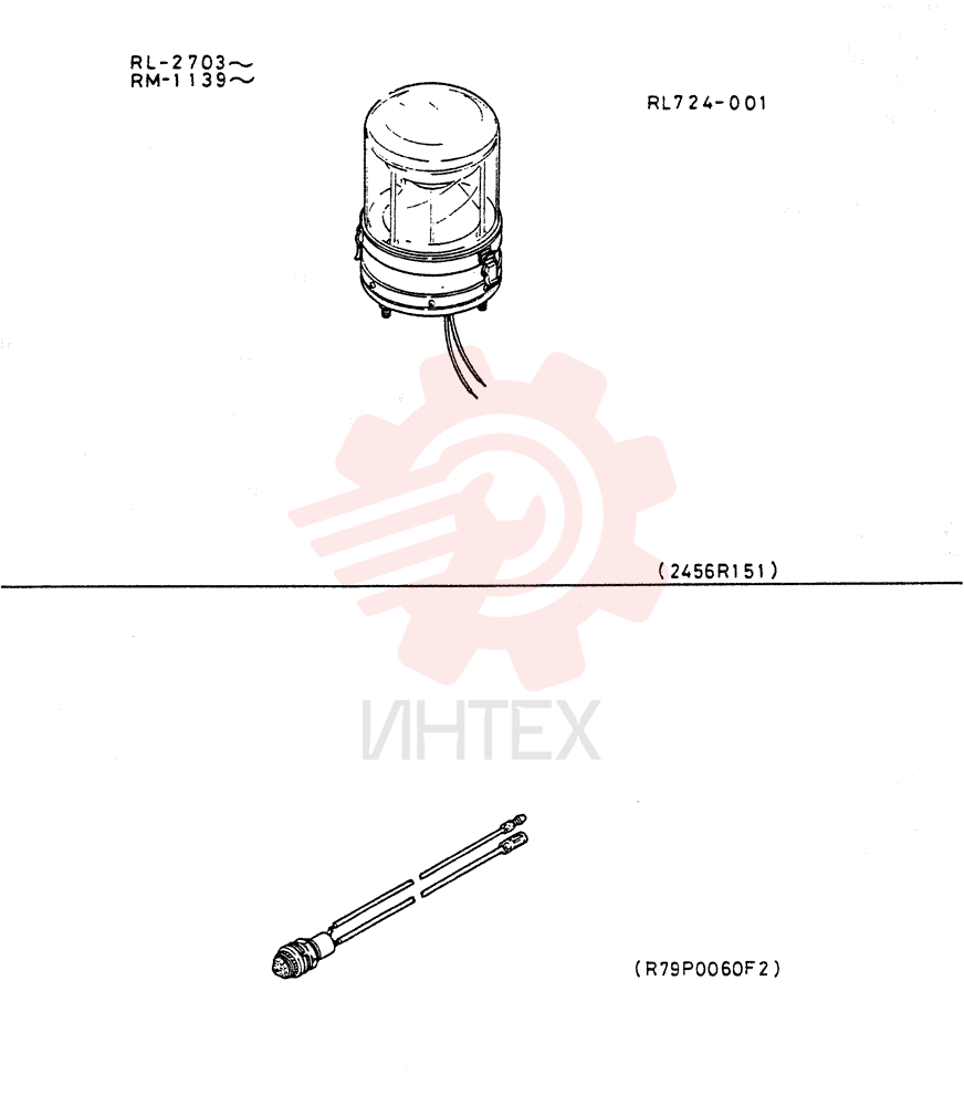 LIGHT, ROTARY RL724-001