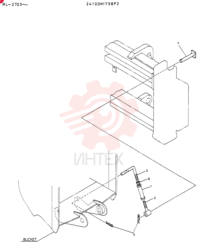 LOCK ASSY BUCKET 24100N1758F2