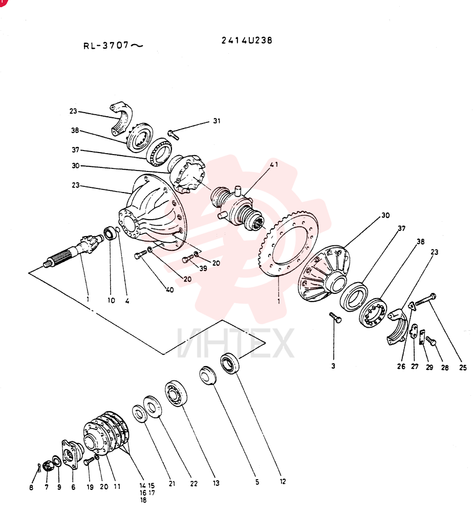 NOSPIN DIFF ASSY 2414U238