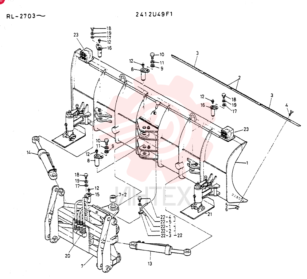 PLOW ASSY ANGLING 2412U53F1