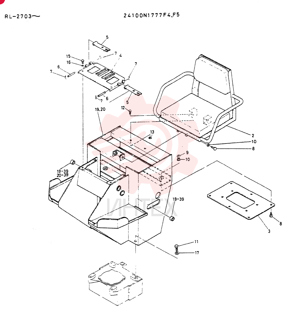 SEAT ACCESSORY 24100N1777F4