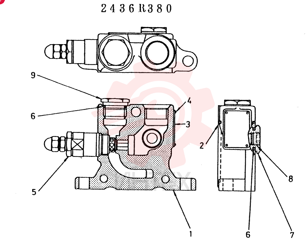SECTION ASSY, INLET CONSISTS OF REF 1 TO 9