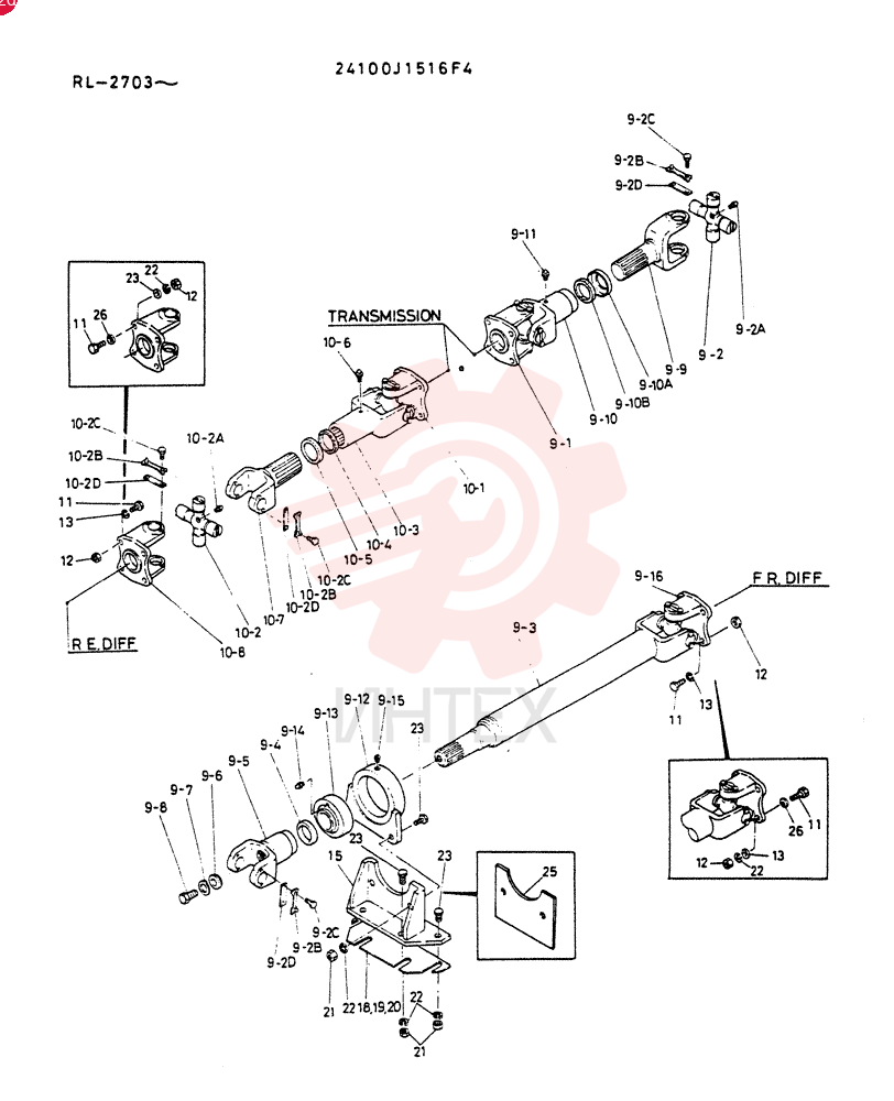 SHAFT GROUP, DRIVE 24100J1516F4