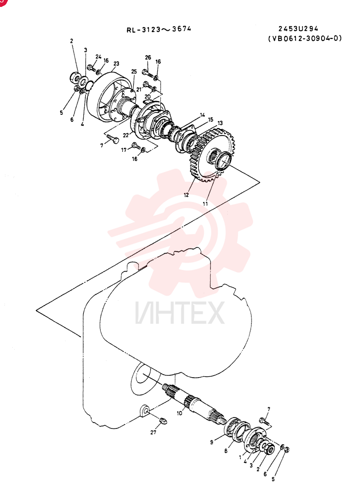 Схема (LK300A) - WHEEL LOADER ASN RL2703 (1/03-12/03) 2453U294