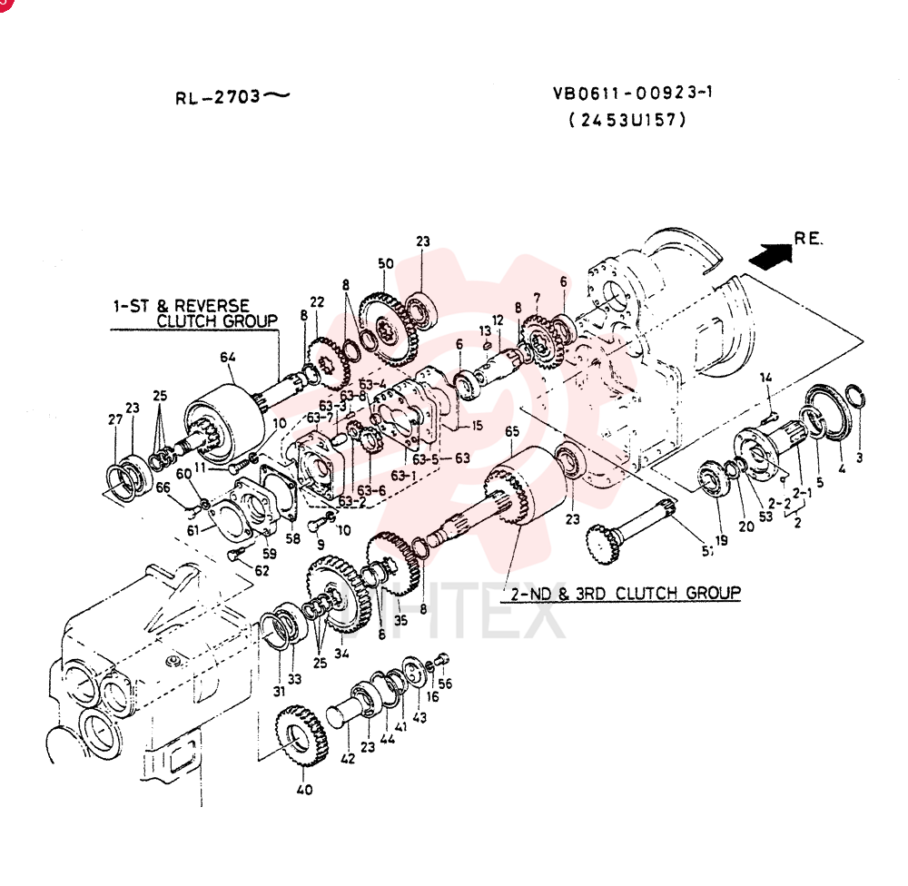 Схема (LK300A) - WHEEL LOADER ASN RL2703 (1/03-12/03) VB0611-00923-1