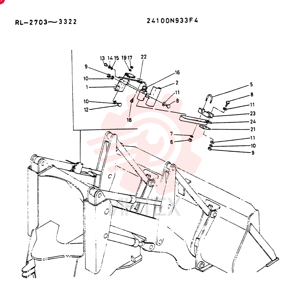 Схема (LK300A) - WHEEL LOADER ASN RL2703 (1/03-12/03) 24100N933F4