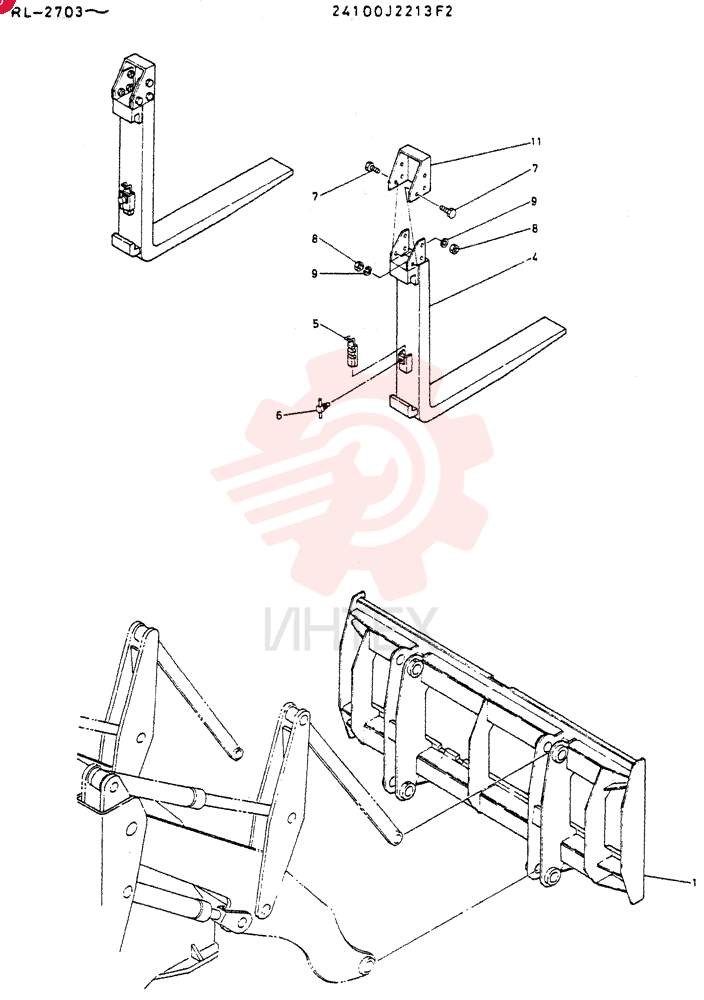 Схема (LK300A) - WHEEL LOADER ASN RL2703 (1/03-12/03) 24100J2213F2