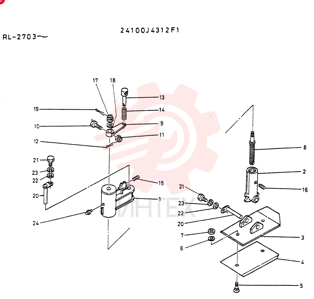 Схема (LK300A) - WHEEL LOADER ASN RL2703 (1/03-12/03) 24100J4312F1