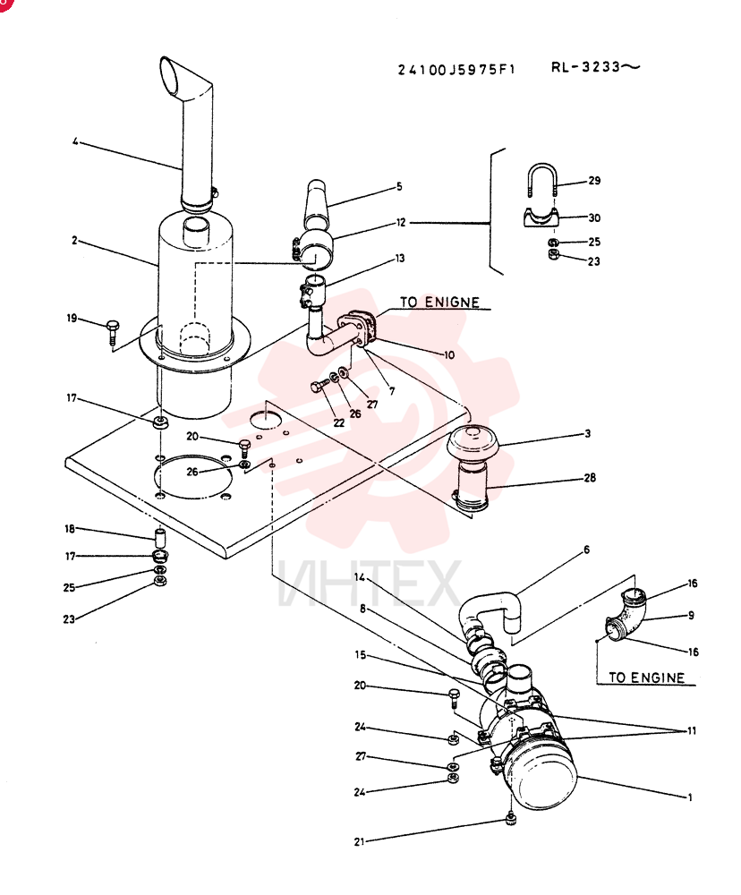 Схема (LK300A) - WHEEL LOADER ASN RL2703 (1/03-12/03) 24100J5975F1