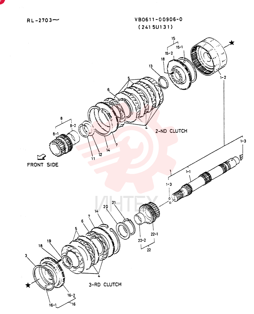 Схема (LK300A) - WHEEL LOADER ASN RL2703 (1/03-12/03) VB0611-00906-0