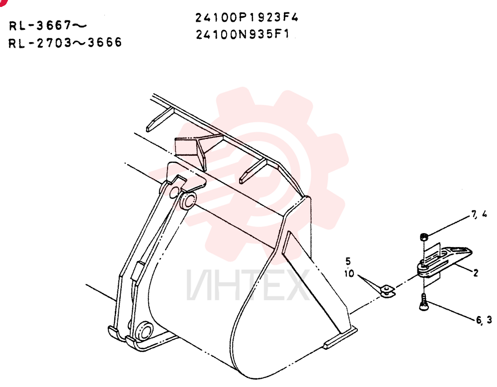 TOOTH GROUP, Start Serial: RL3667