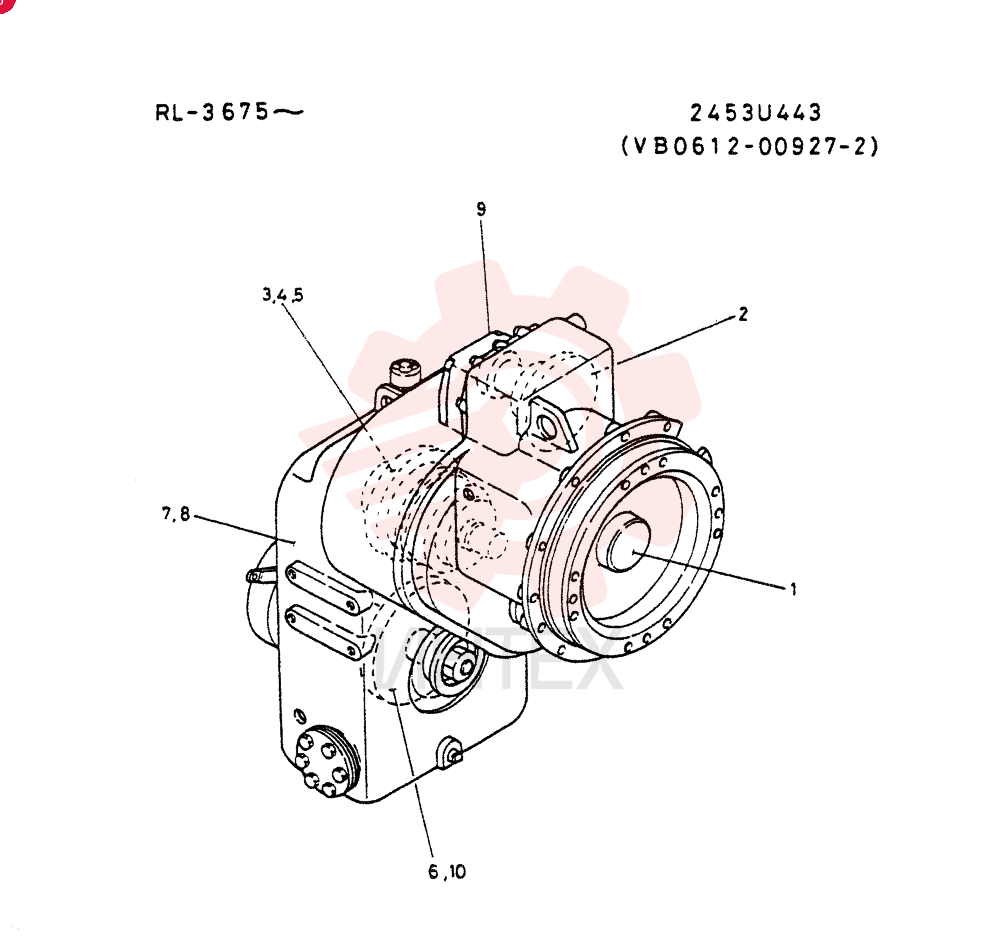 TRANSMISSION, ZOKI (FOR 3 FWD. 3 RVSE), (VB0612-00297-2)