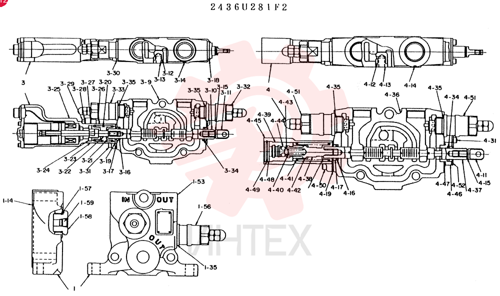 VALVE  ASSY, CONTROL CONSISTSOF ITEM 1 TO 10 2435U281F2 (2)
